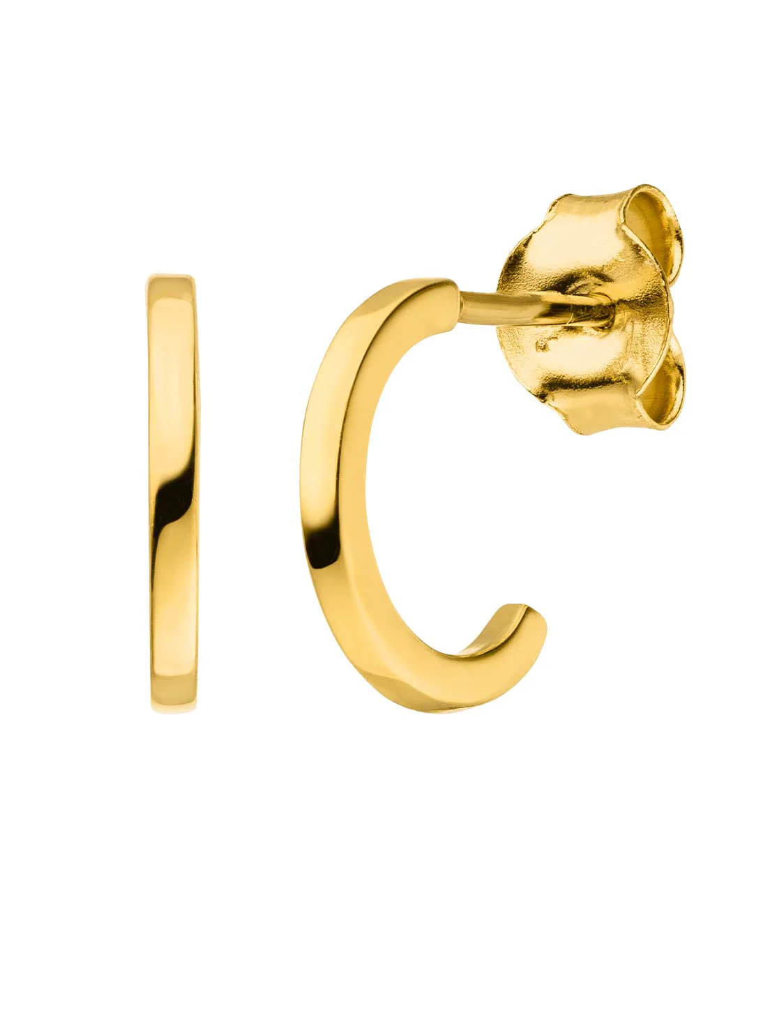 Berlin Basic Gold Hoops | 14k Echtgold - Image 12