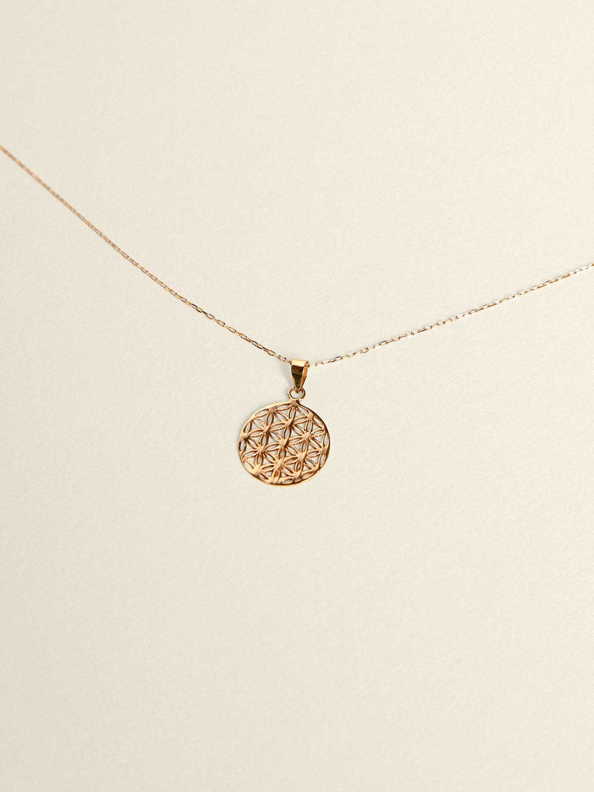 Flower of Life Halskette | 14k Echtgold - Image 8
