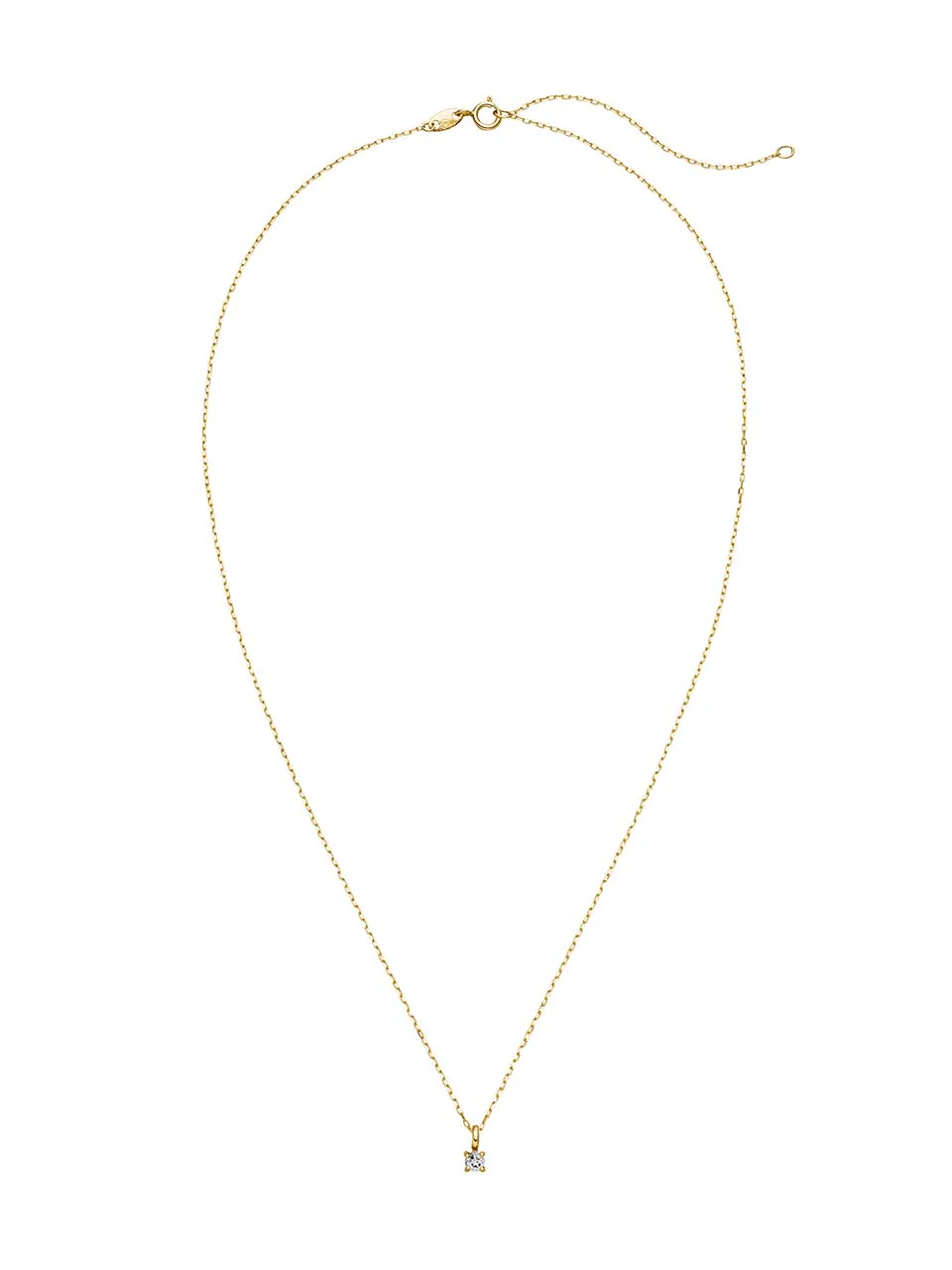 Birthstone Halskette April | 14k Echtgold & Weißer Saphir - Image 7