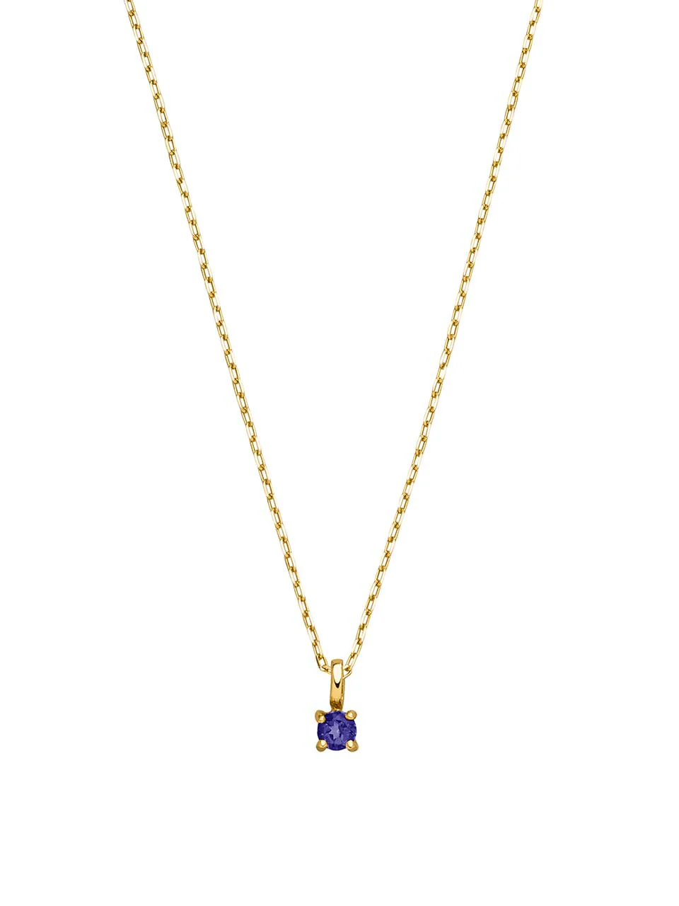 Birthstone Halskette Dezember | 14k Echtgold & Iolite - Image 5