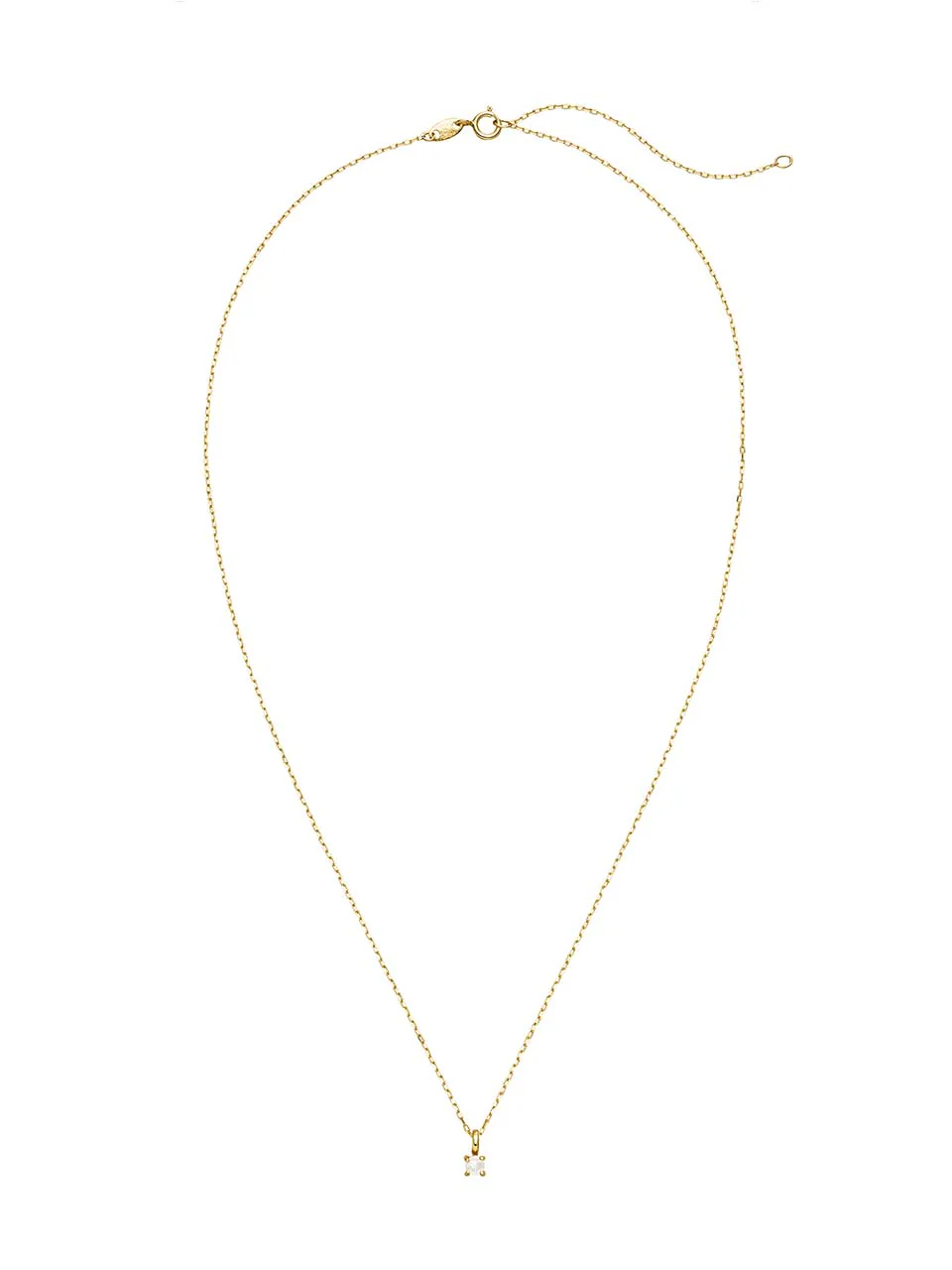 Birthstone Halskette Juni | 14k Echtgold & Mondstein - Image 6