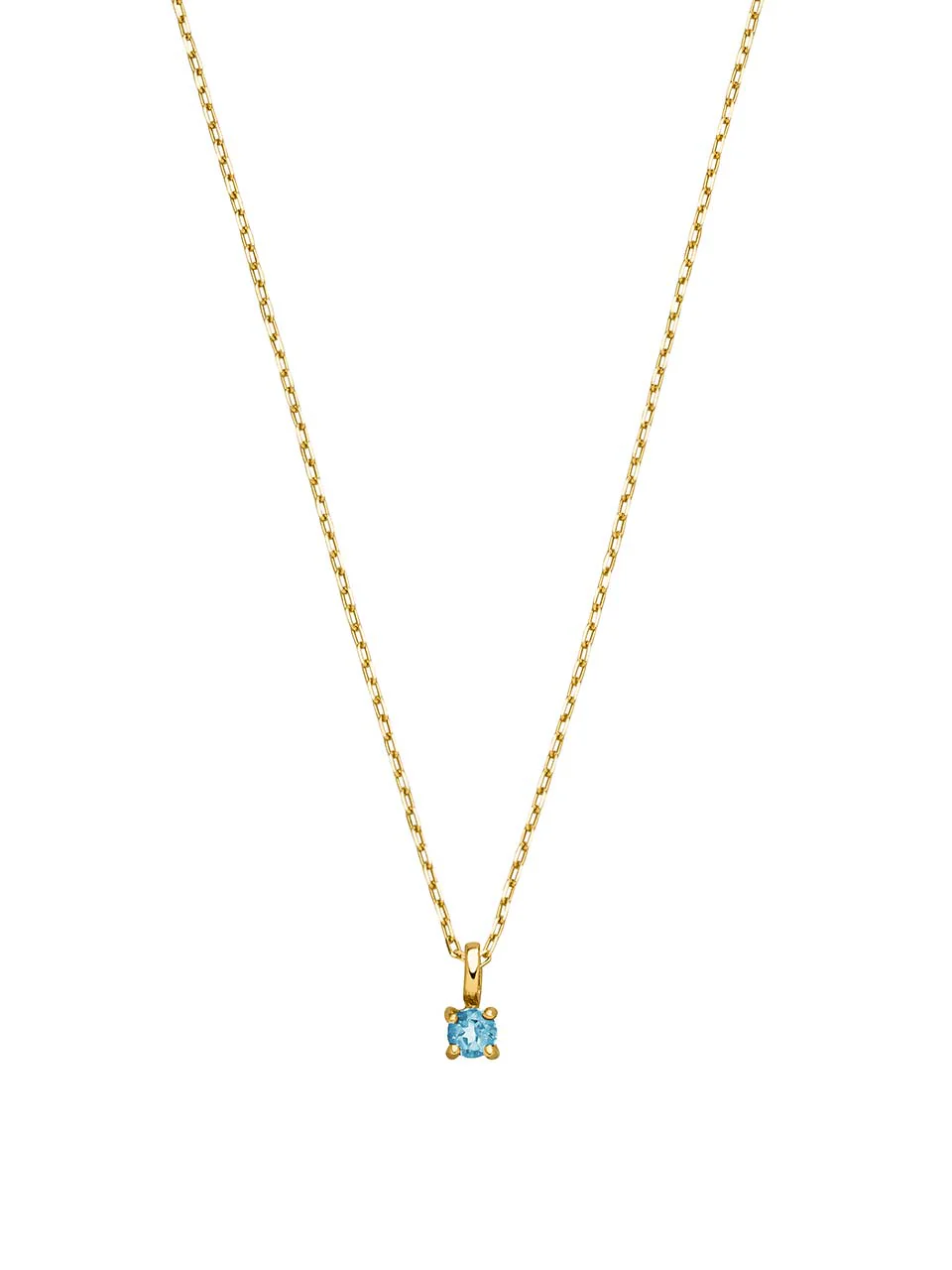 Birthstone Halskette März | 14k Echtgold & Aquamarine - Image 5