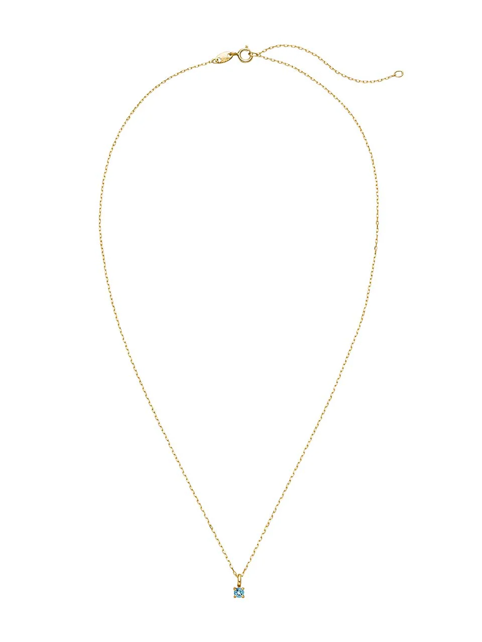 Birthstone Halskette März | 14k Echtgold & Aquamarine - Image 6