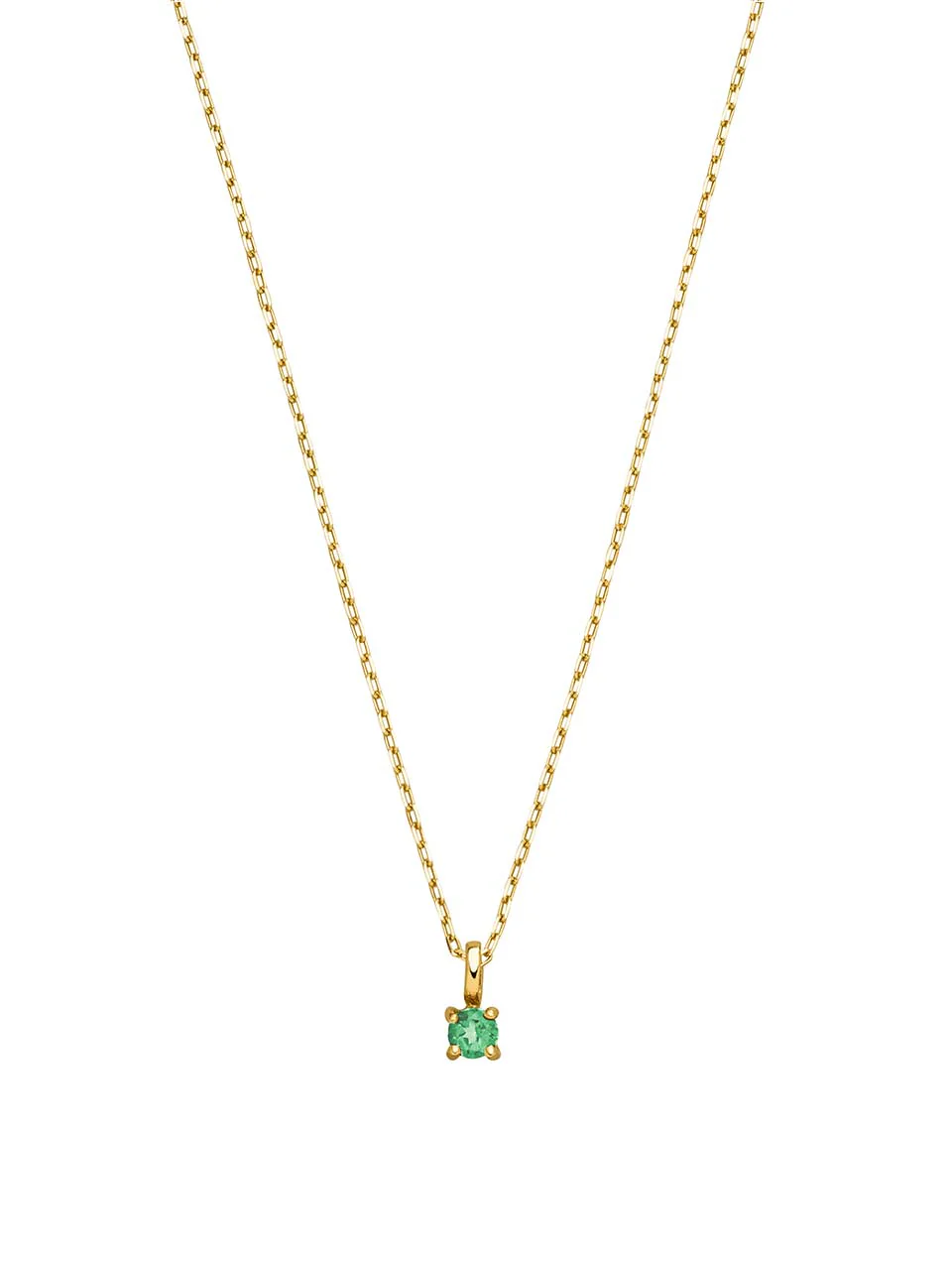 Birthstone Halskette Mai | 14k Echtgold & Smaragd - Image 10