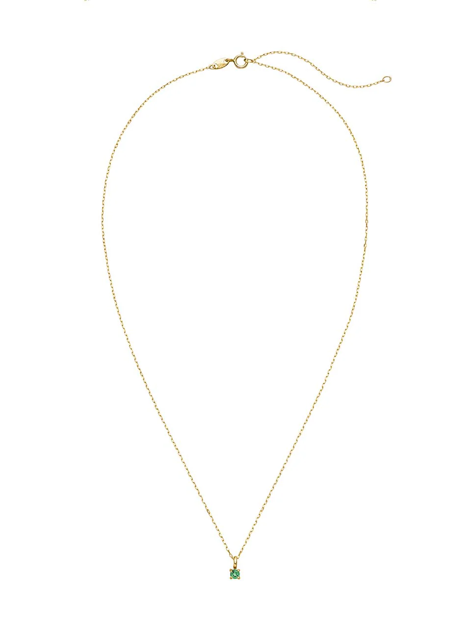 Birthstone Halskette Mai | 14k Echtgold & Smaragd - Image 11