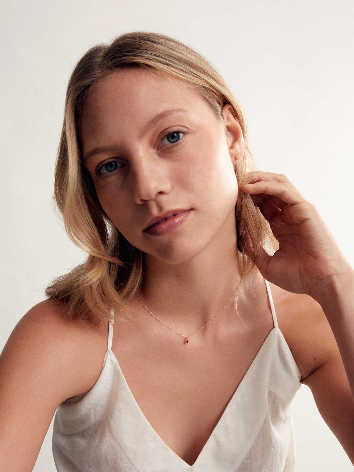 Birthstone Halskette Oktober | 14k Echtgold & Turmalin - Image 5