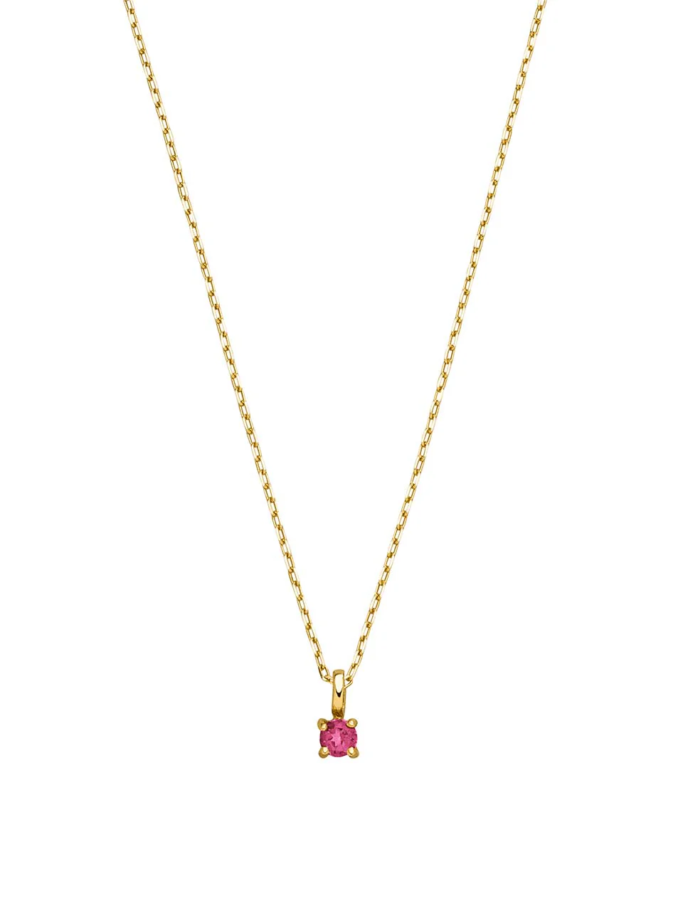 Birthstone Halskette Oktober | 14k Echtgold & Turmalin - Image 6