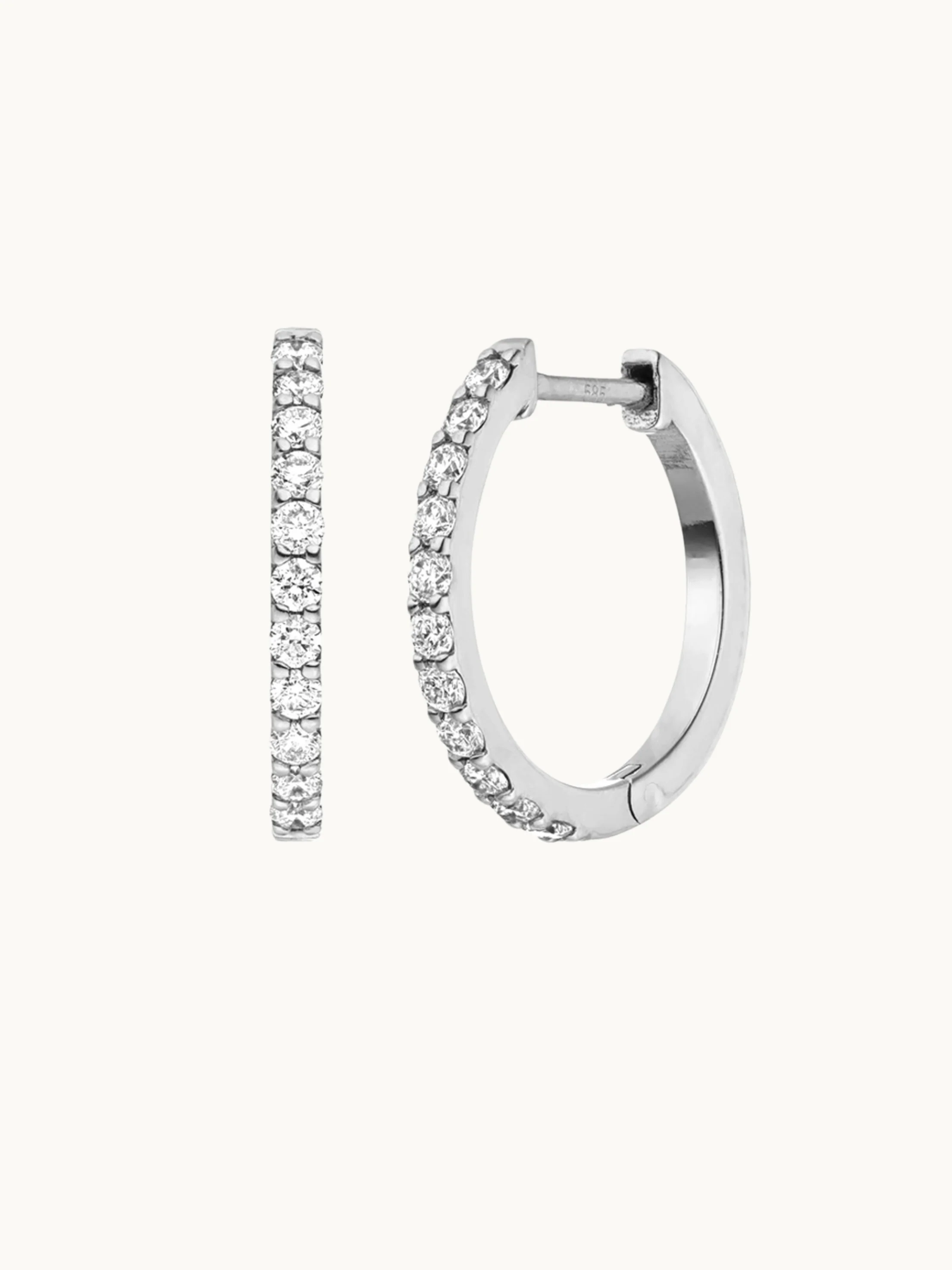 Diamond Huggies | 14k Echtgold - Image 6