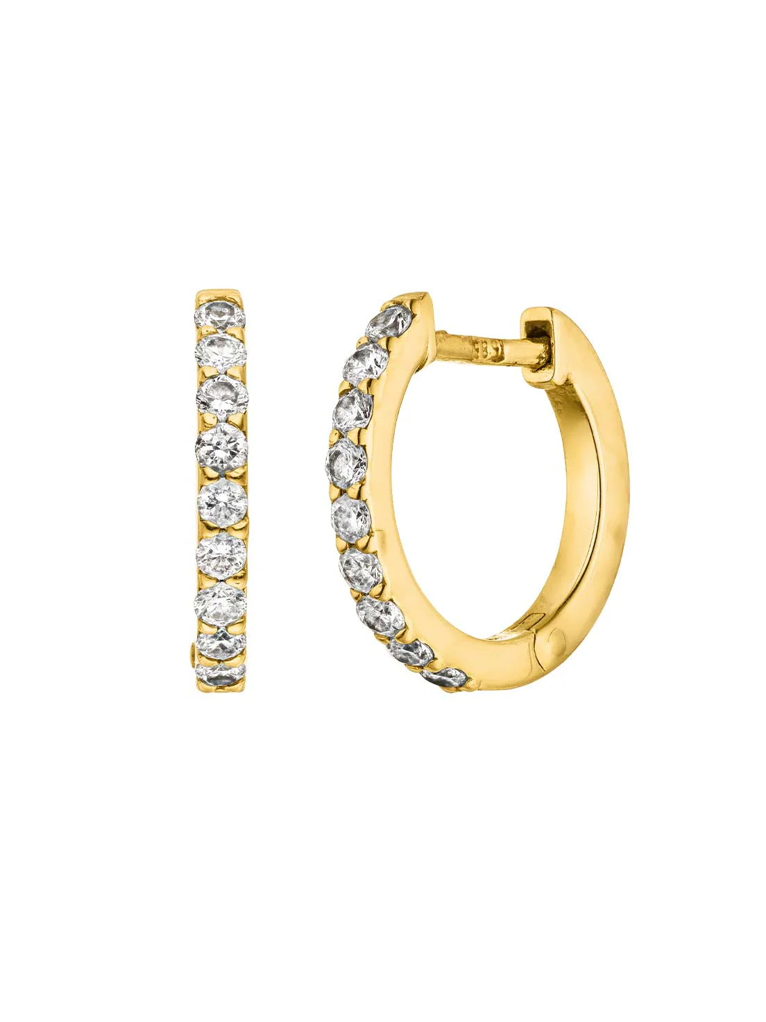 Mini Diamond Huggies | 14k Echtgold - Image 8