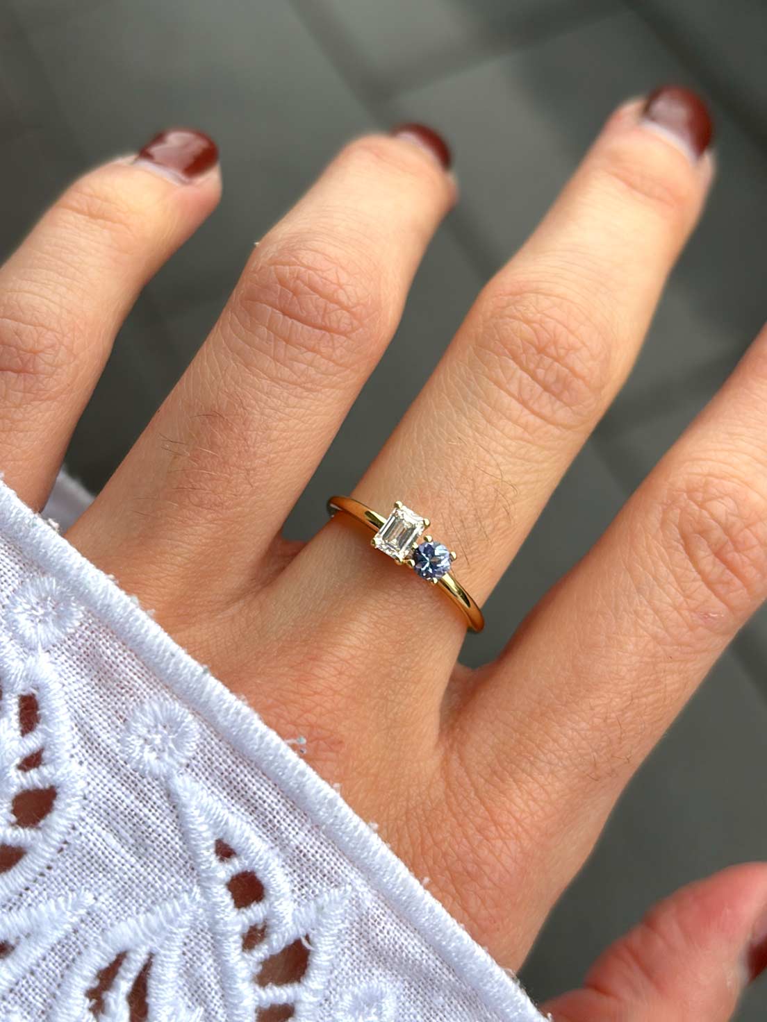 Ring Laurin | Emerald & Tansanit | One-of-a-Kind - Image 3