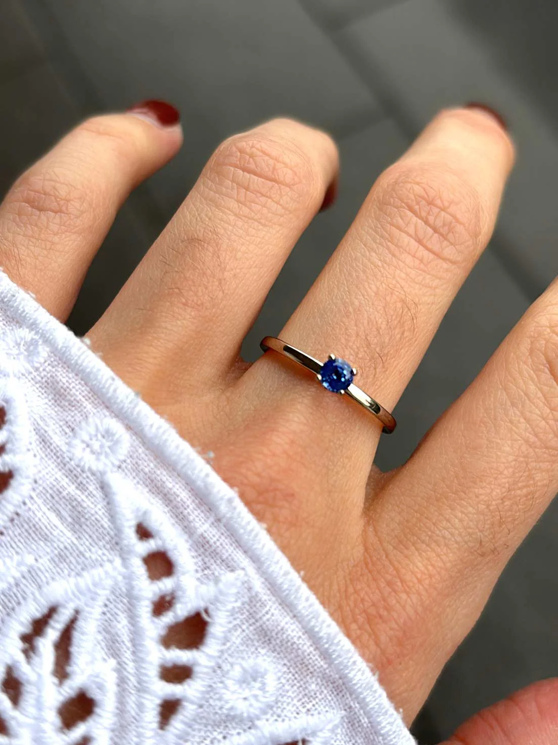 Ring Lia | Saphir Luminous Blue | ONE-OF-A-KIND - Image 3