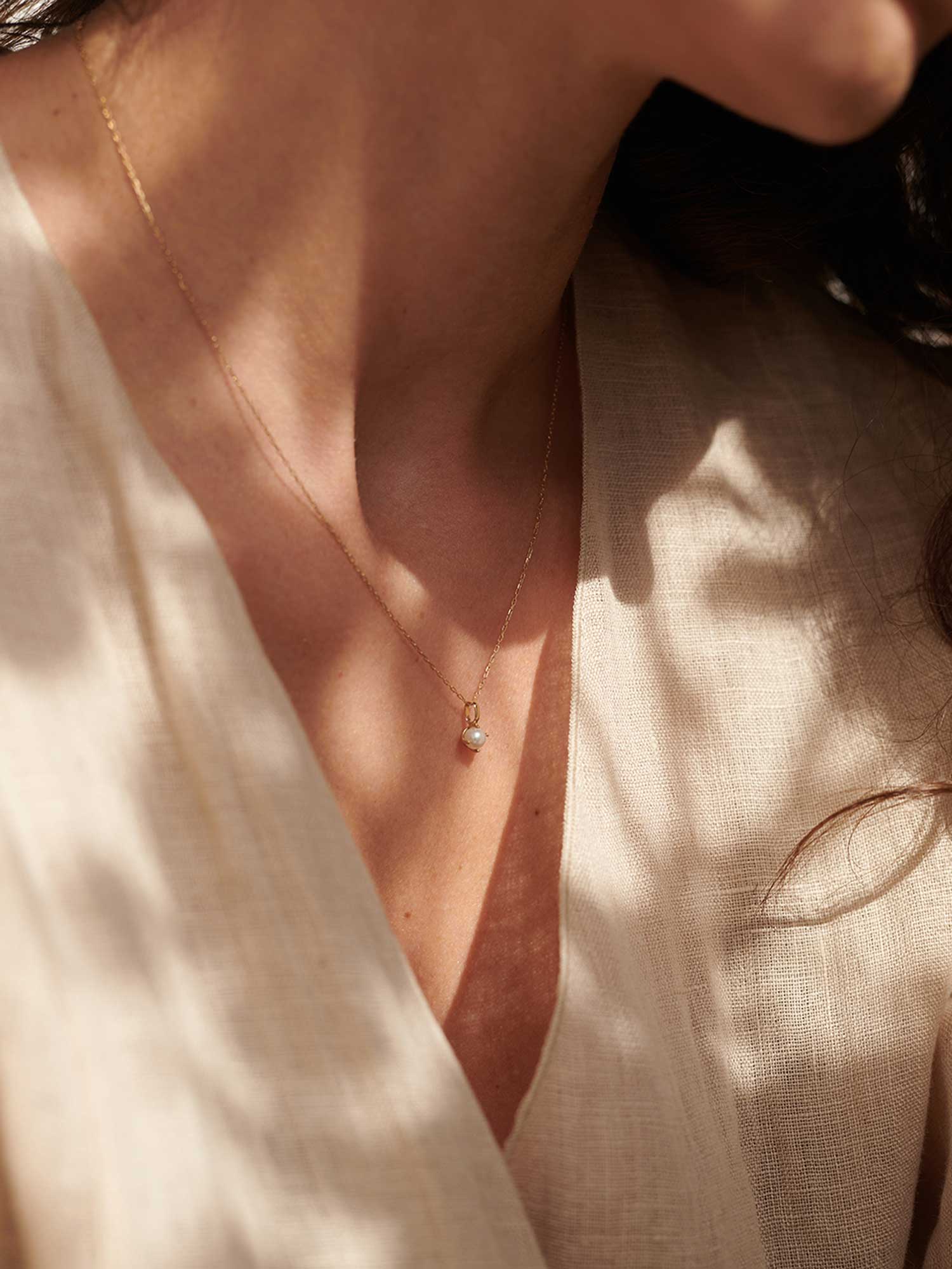 Soft Pearl Necklace | 14k Echtgold - Image 3