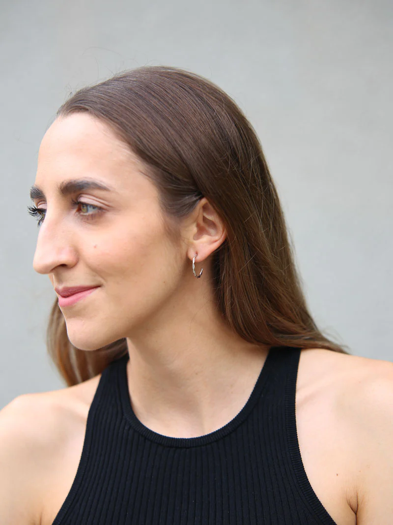 Twisted Hoop Earrings - Image 7