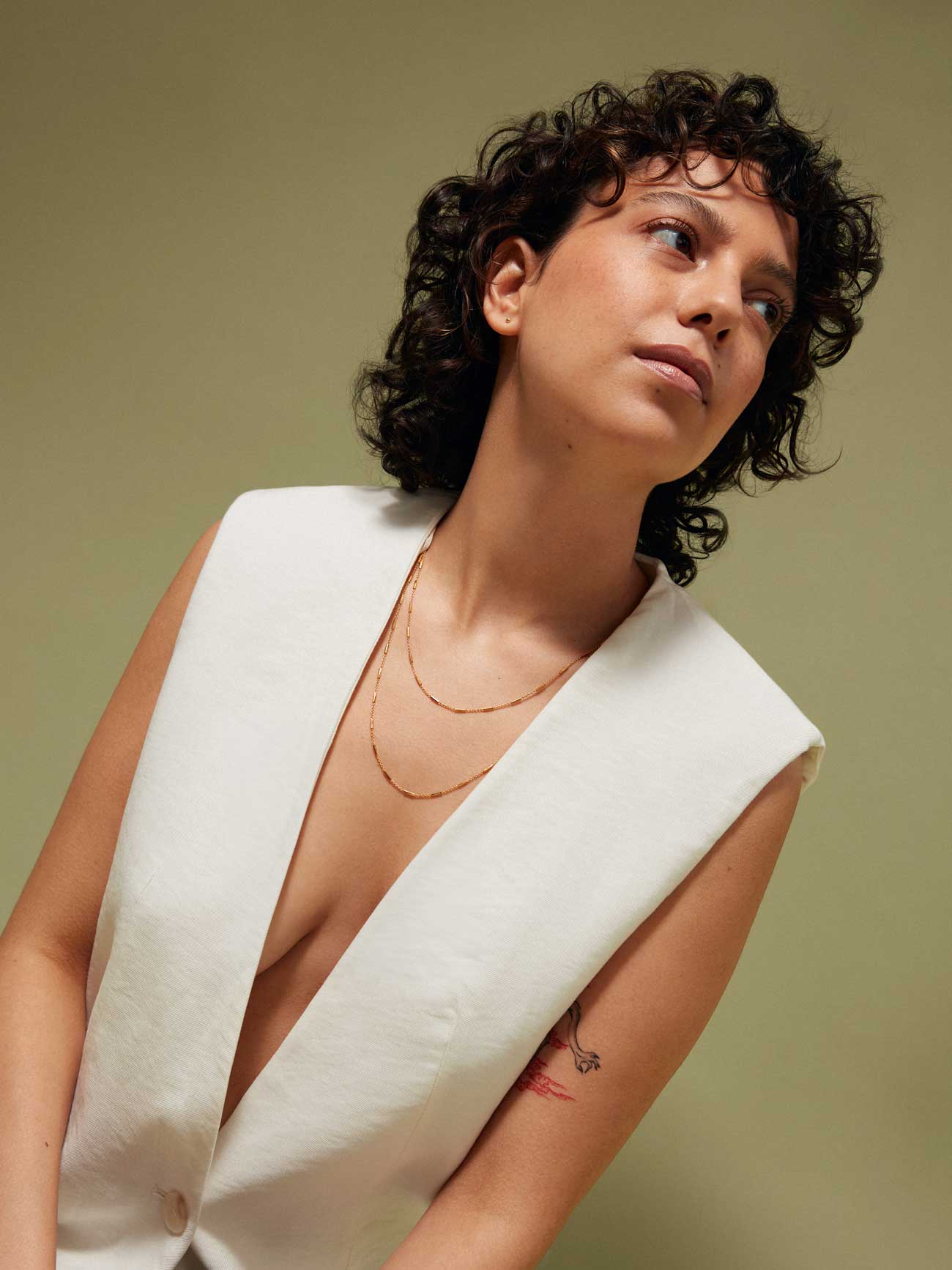 Zarte Halskette mit Stäbchen - Image 6